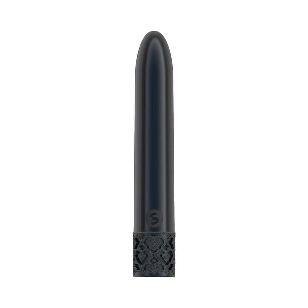 Royal Gems Shiny Rechargeable 10-Speed Bullet Vibrator Gunmetal