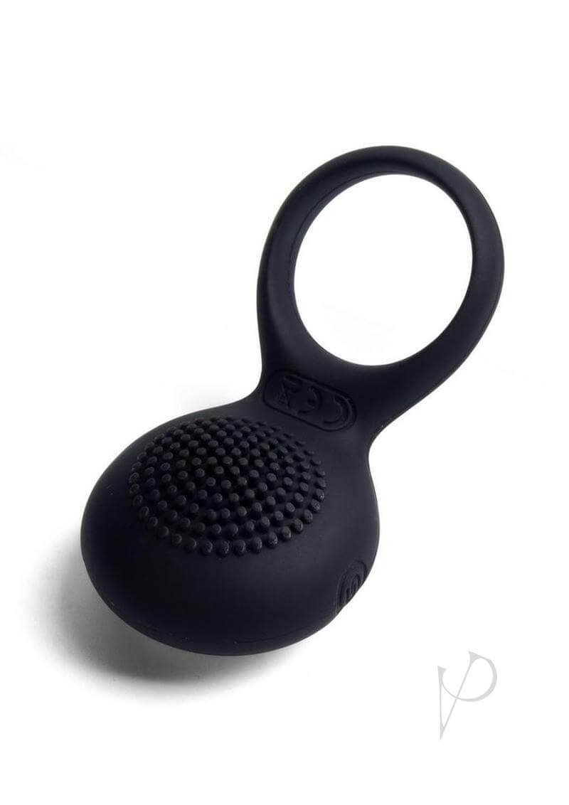 Svakom Tyler Silicone Rechargeable Clitoral Stimulating Couple's Ring - Black