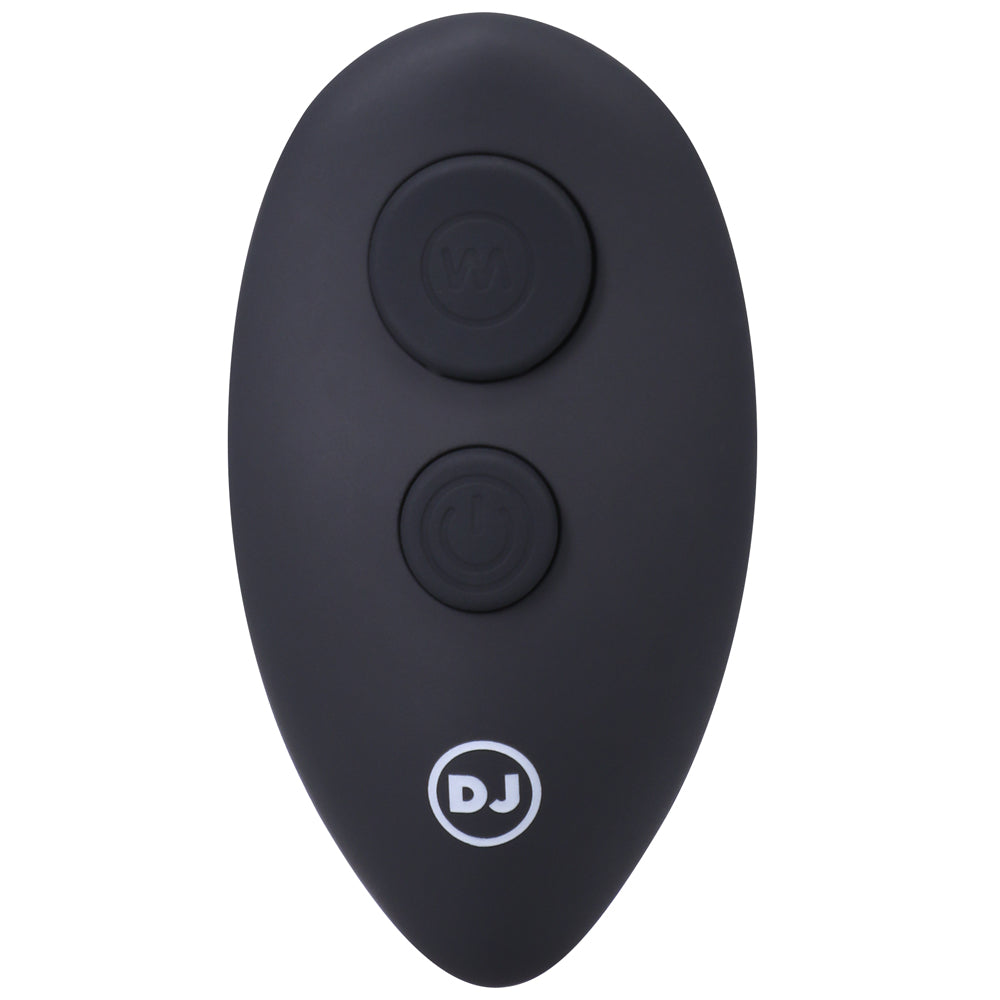 A-Play BEADED VIBE Rechargeable Silicone Anal Plug with Remote Black