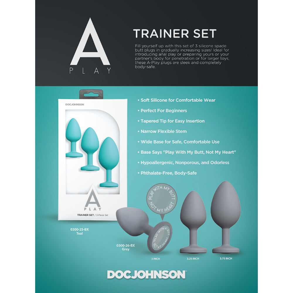 A-Play 3-Piece Anal Trainer Set Teal