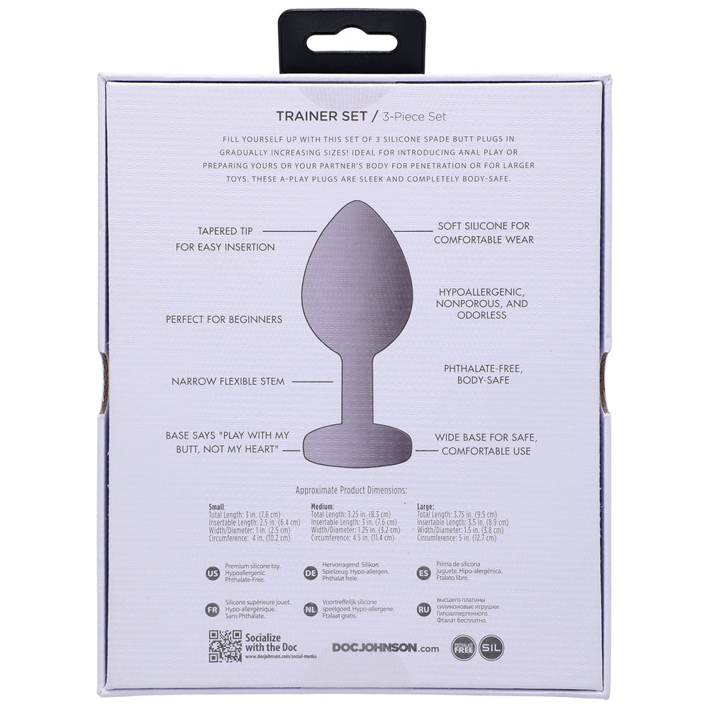 A-Play 3-Piece Anal Trainer Set Gray