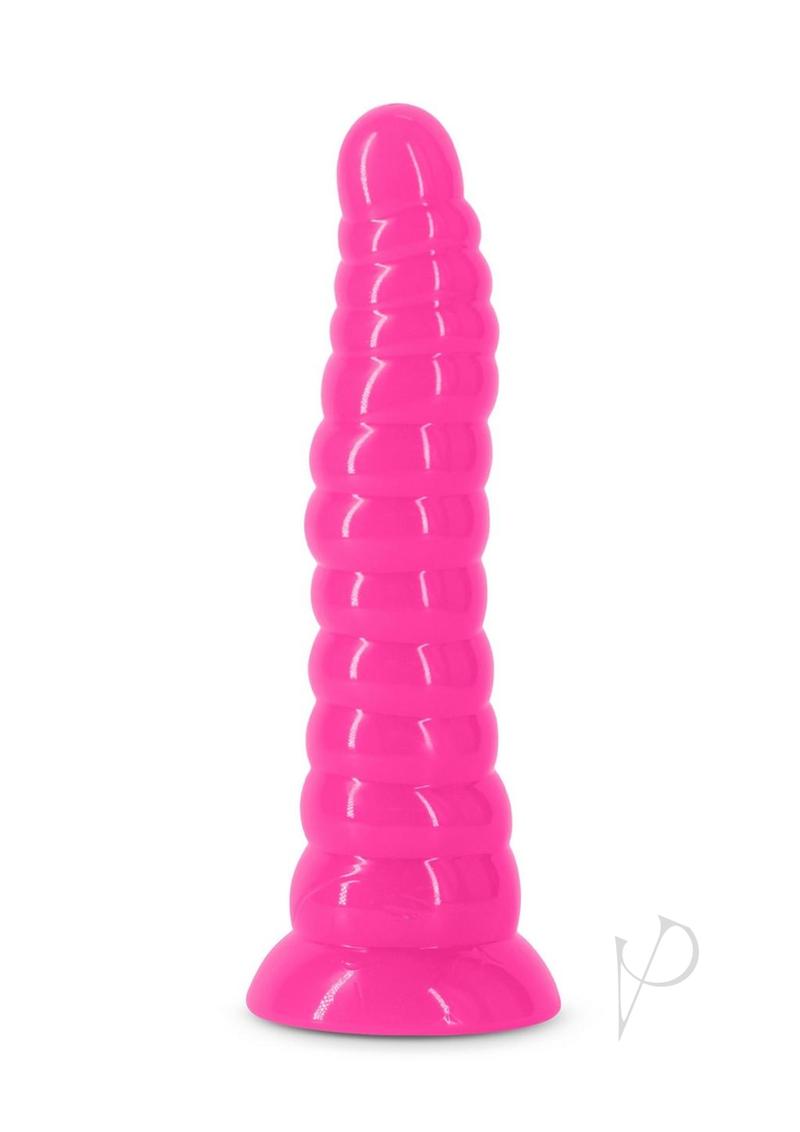 Firefly Nymph Glow in The Dark Dildo Pink - smooth TPE toy glowing in pink, ideal for playful after-dark encounters.