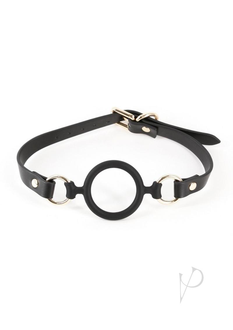 Fetish and Fashion Megan Silicone Ball Gag Black - sleek black silicone ball gag with adjustable strap.