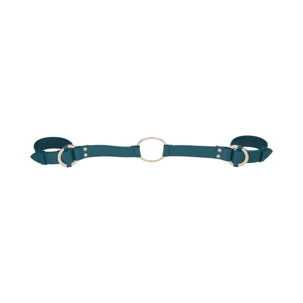 Ouch! Halo Ringed Handcuffs With Connector Green