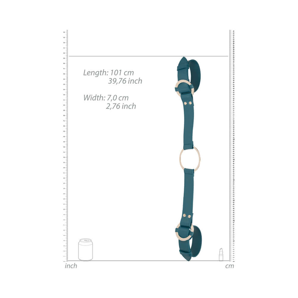 Ouch! Halo Ringed Handcuffs With Connector Green