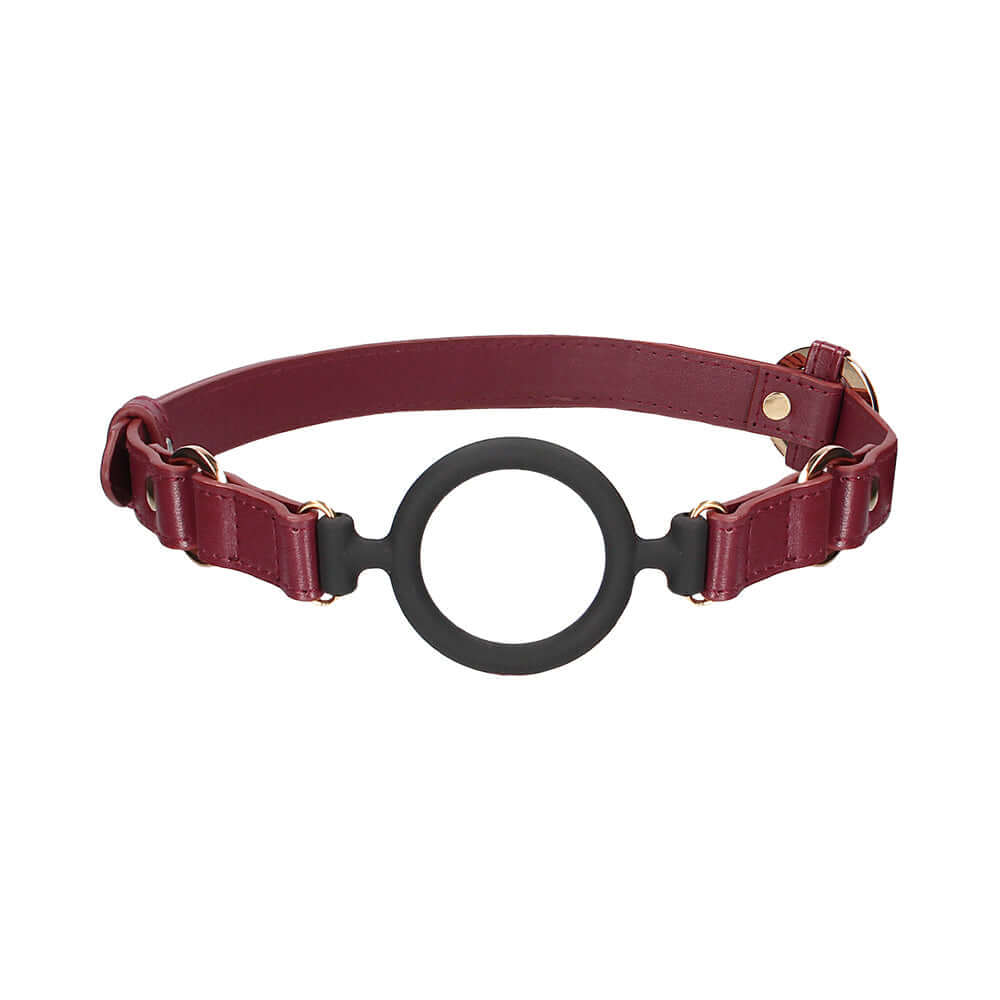 Ouch! Halo Adjustable Silicone Ring Gag Burgundy