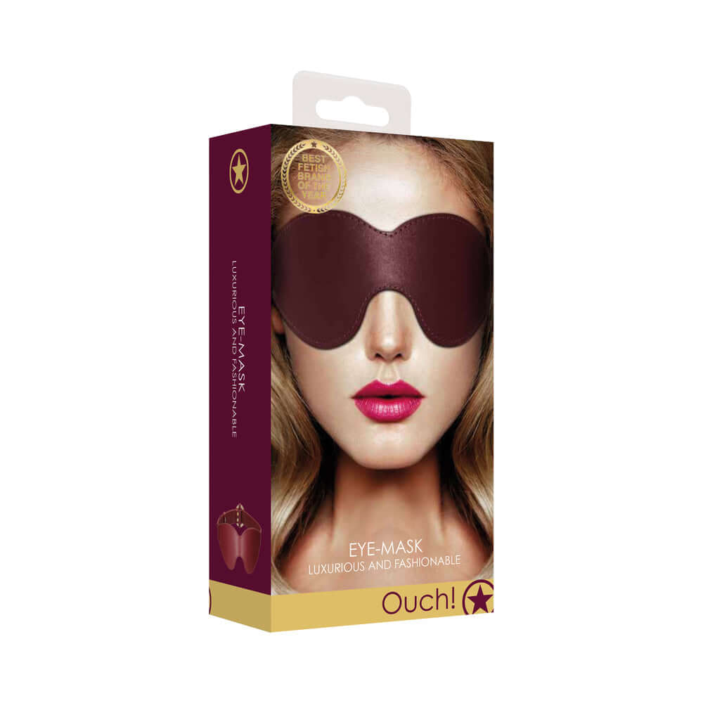 Ouch! Halo Eye Mask Blindfold Burgundy