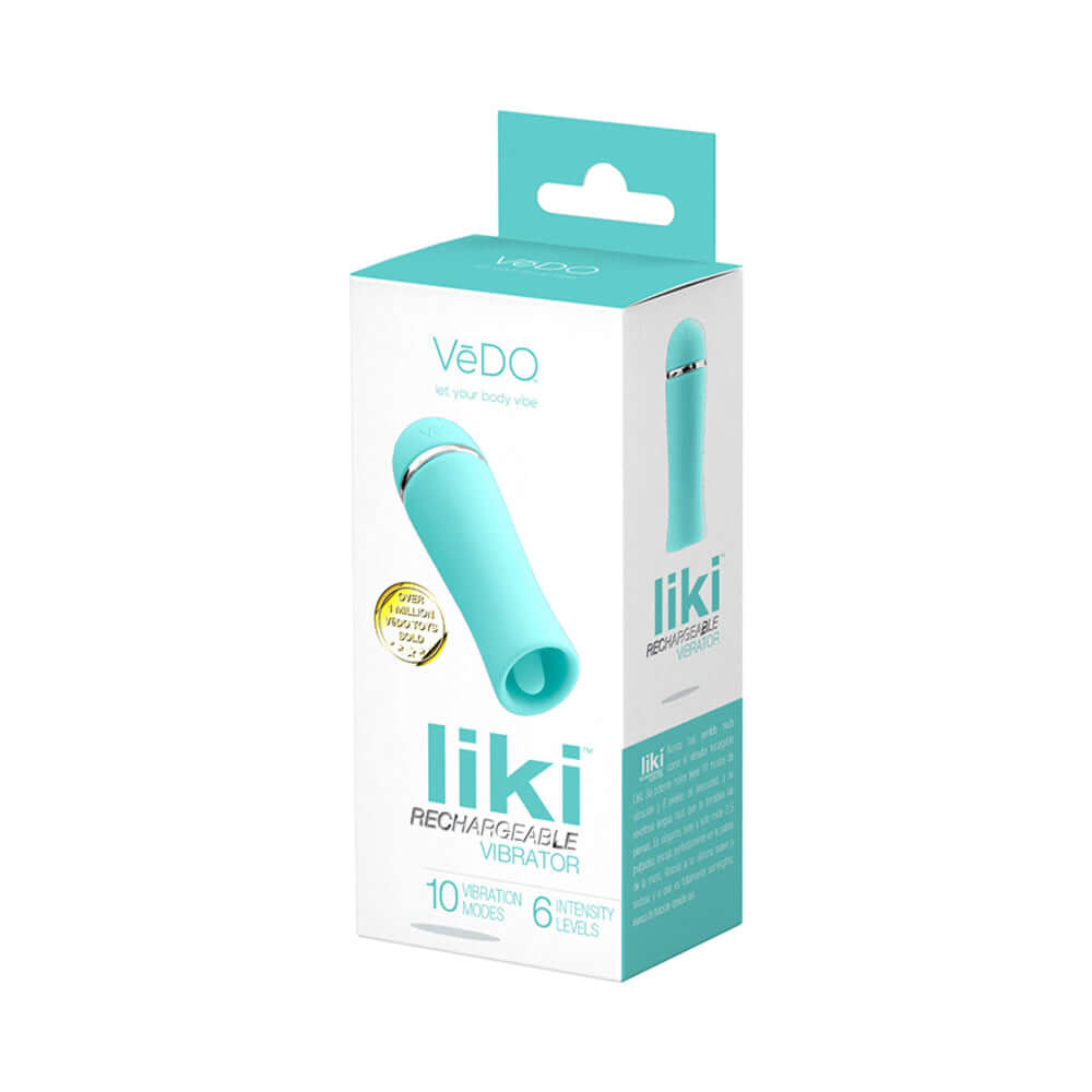VeDO Liki Rechargeable Flicker Vibe Tease Me Turquoise