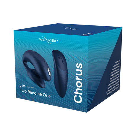 We-Vibe Chorus Couples Massager Cosmic Blue product packaging box view.