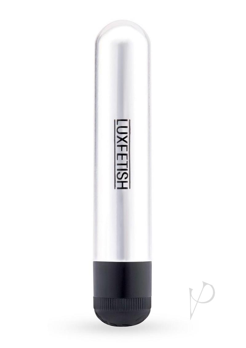 Lux Fetish Vibrating Butterfly Pussy Pump Pink Black sleek silver design with black base for enhanced pleasure.