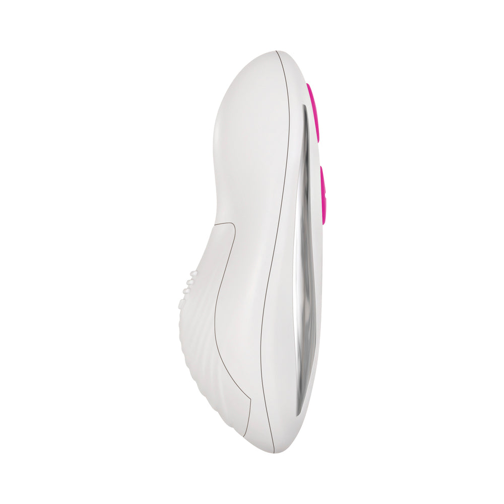 Gender X Under The Radar Remote Controlled Underwear Vibrator side view with buttons for easy control.