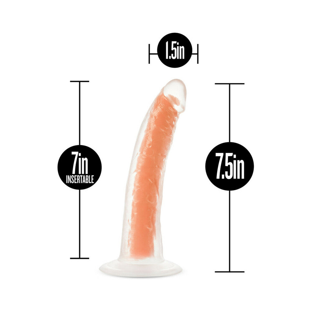 Blush Neo Elite Glow in the Dark Viper 7 inches Dual-Density Dildo Neon Orange