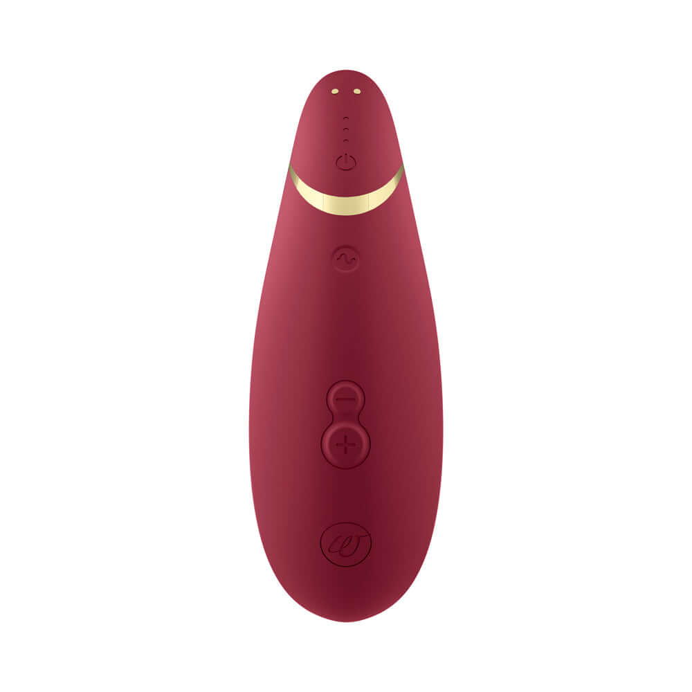 Womanizer Premium 2 Rechargeable Silicone Luxurious Pleasure Air Clitoral Stimulator Bordeaux