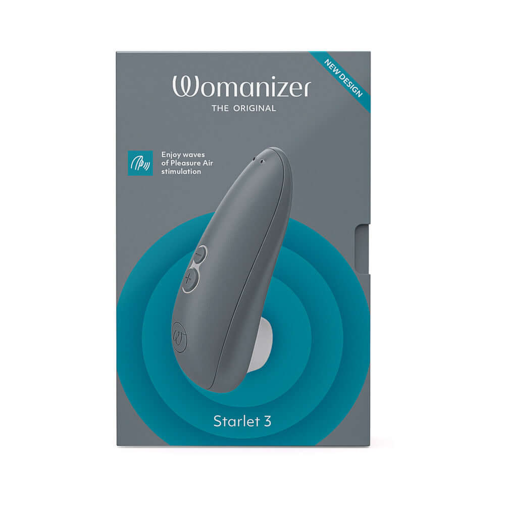Womanizer Starlet 3 Rechargeable Silicone Compact Pleasure Air Clitoral Stimulator Gray