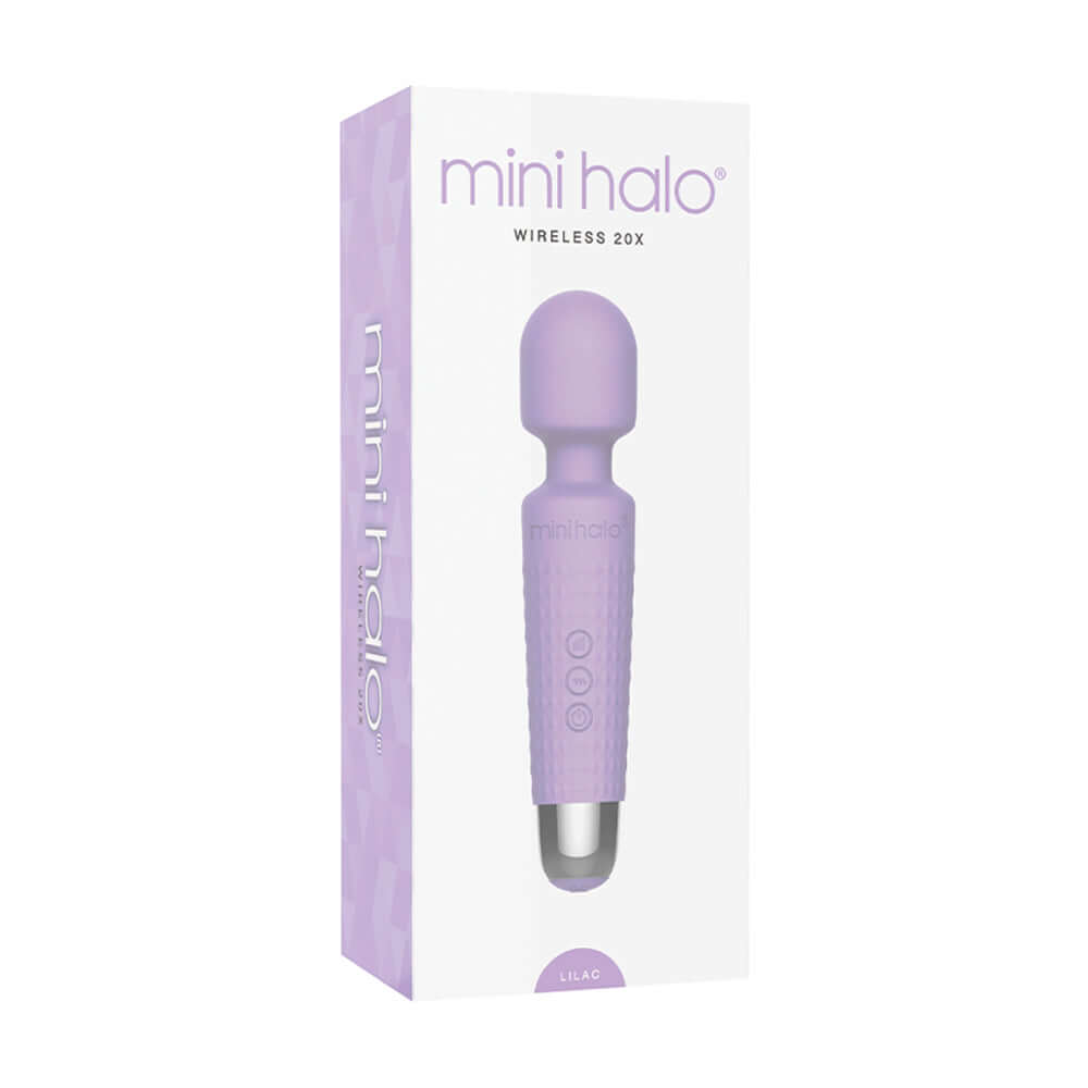 Mini Halo Wireless Wand 20X Silicone Liliac