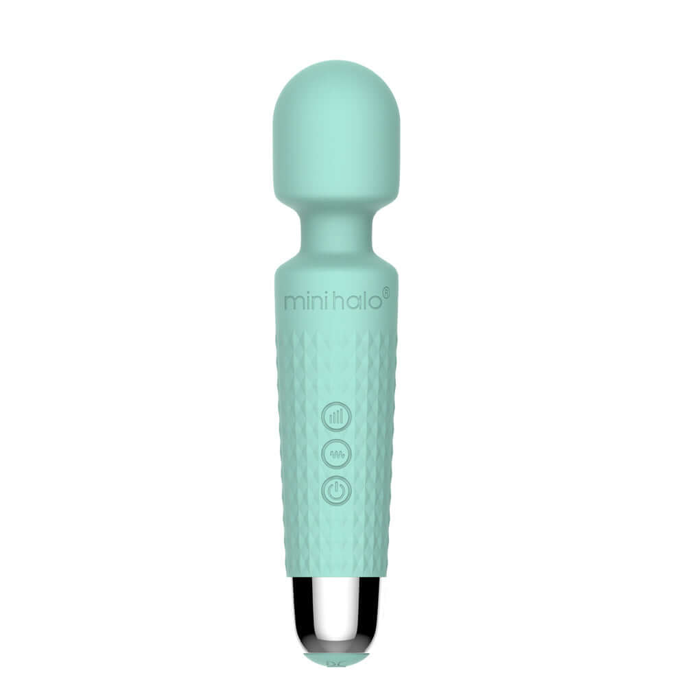 Mini Halo Wireless Wand 20X Silicone Minty Green compact rechargeable wand massager