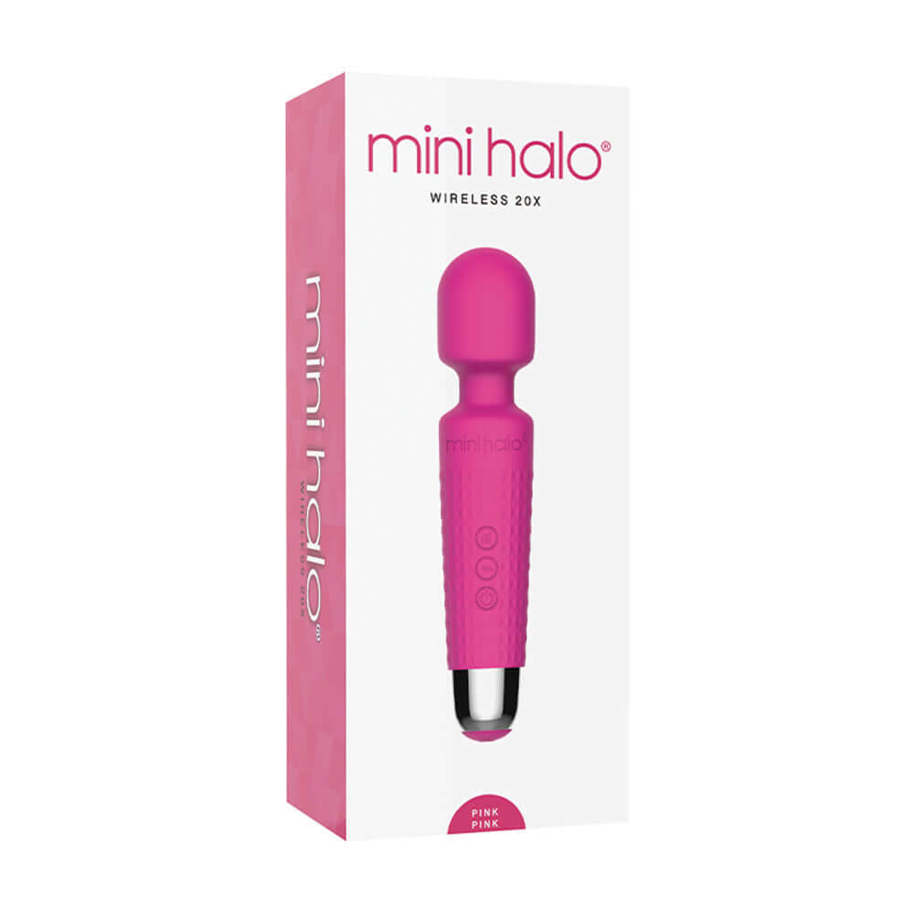Mini Halo Wireless Wand 20X Silicone Pink Pink