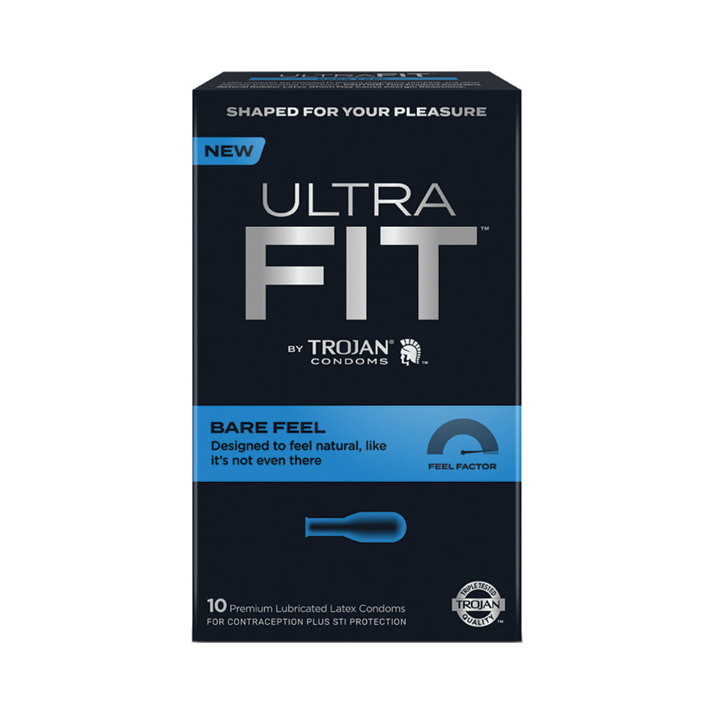 Trojan Ultrafit Bare Feel 10 Pack Condoms