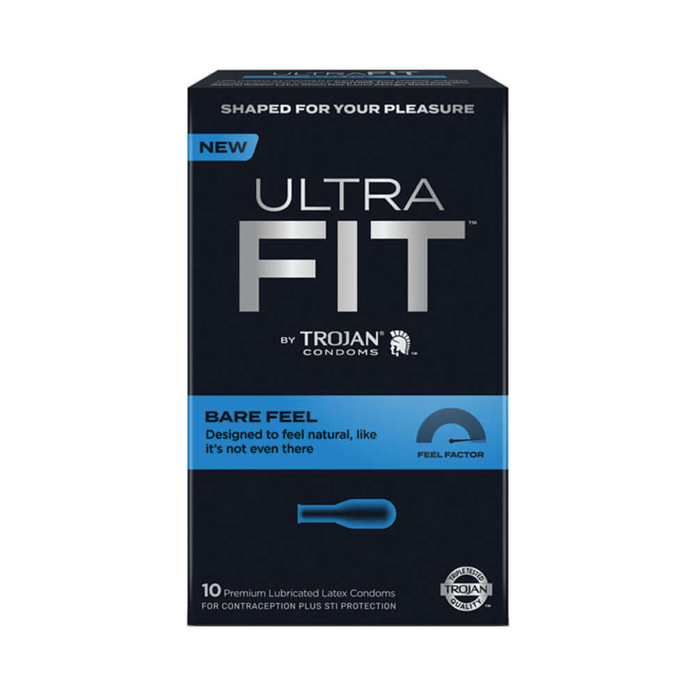 Trojan Ultrafit Bare Feel 10 Pack Condoms