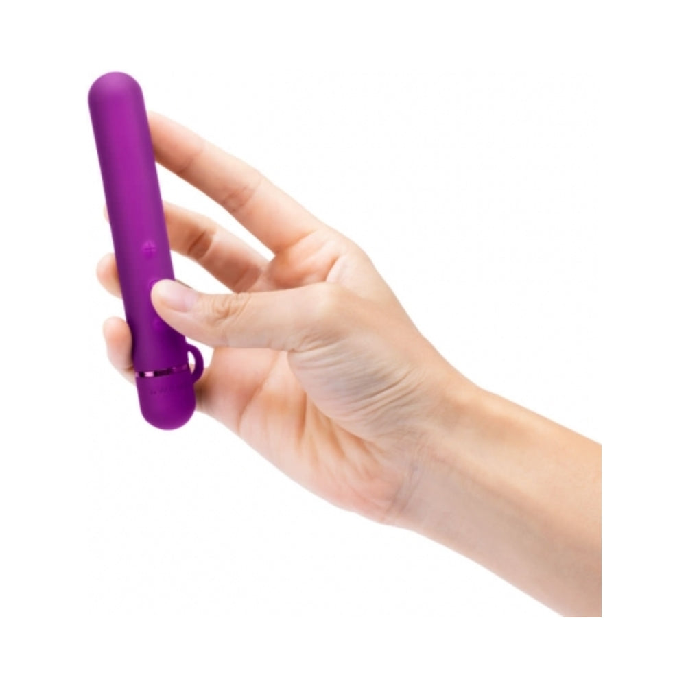 Le Wand Chrome Baton Rechargeable Silicone Mini Vibrator Dark Cherry