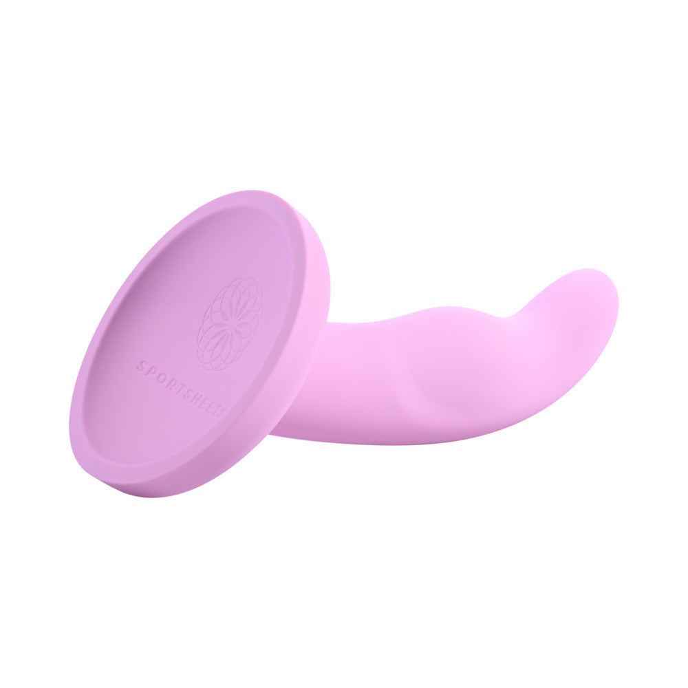 Sportsheets Merge Collection Lazre 6 inches Silicone G-Spot Dildo with Suction Cup Pink