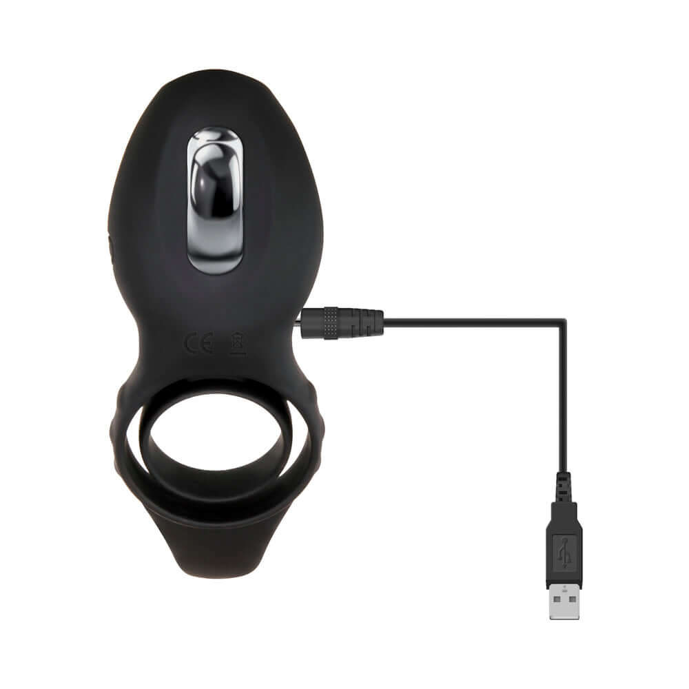 Zero Tolerance Mr. Flicker Remote-Controlled Flicking Tongue Vibrating Cockring Black