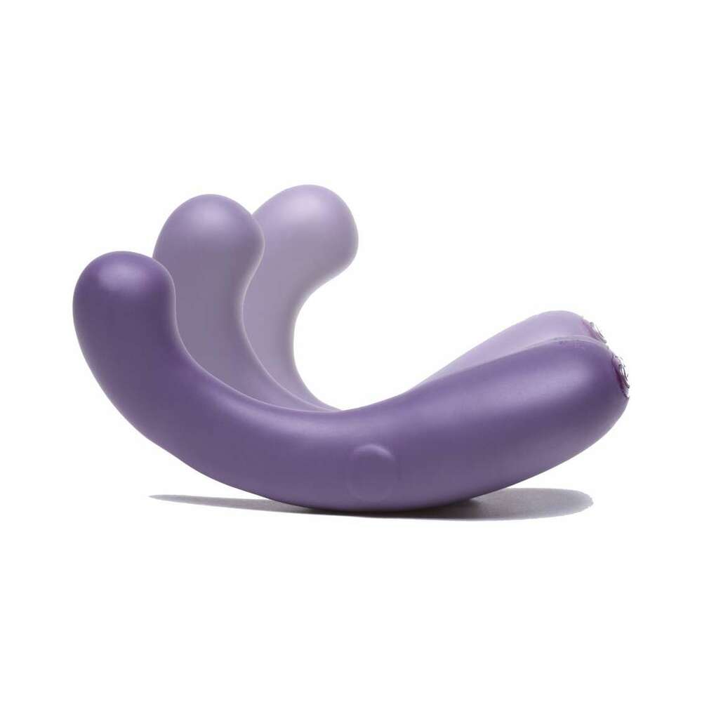 Je Joue G-Kii Dual Stimulator Vibrator Purple showcasing its unique ergonomic design in soft silicone.