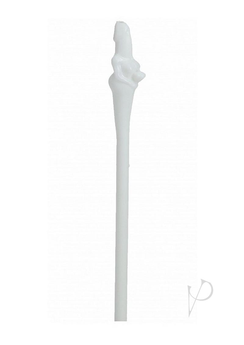 S-Line The Dickheads Bride Straws White, novelty straws for bachelorette parties, shaped for fun drinking experience.