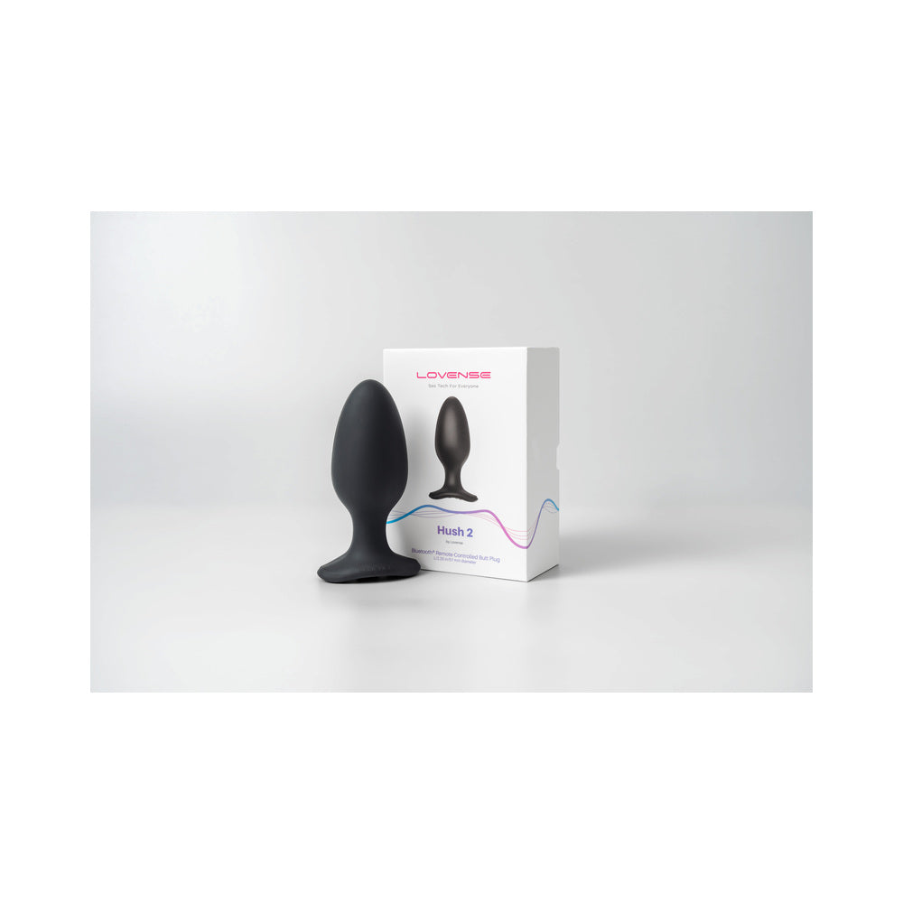 Lovense Hush 2 Bluetooth Remote-Controlled Vibrating Butt Plug L 2.25 inches
