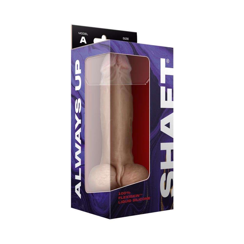 Shaft Model A: 9.5 inch Dual Density Silicone Dildo with Balls Pine