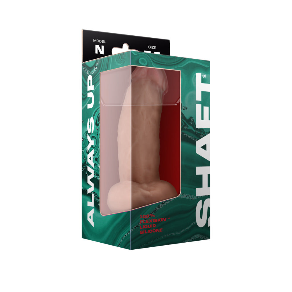 Shaft Model N: 7.5 inch Dual Density Silicone Dildo with Balls Pine