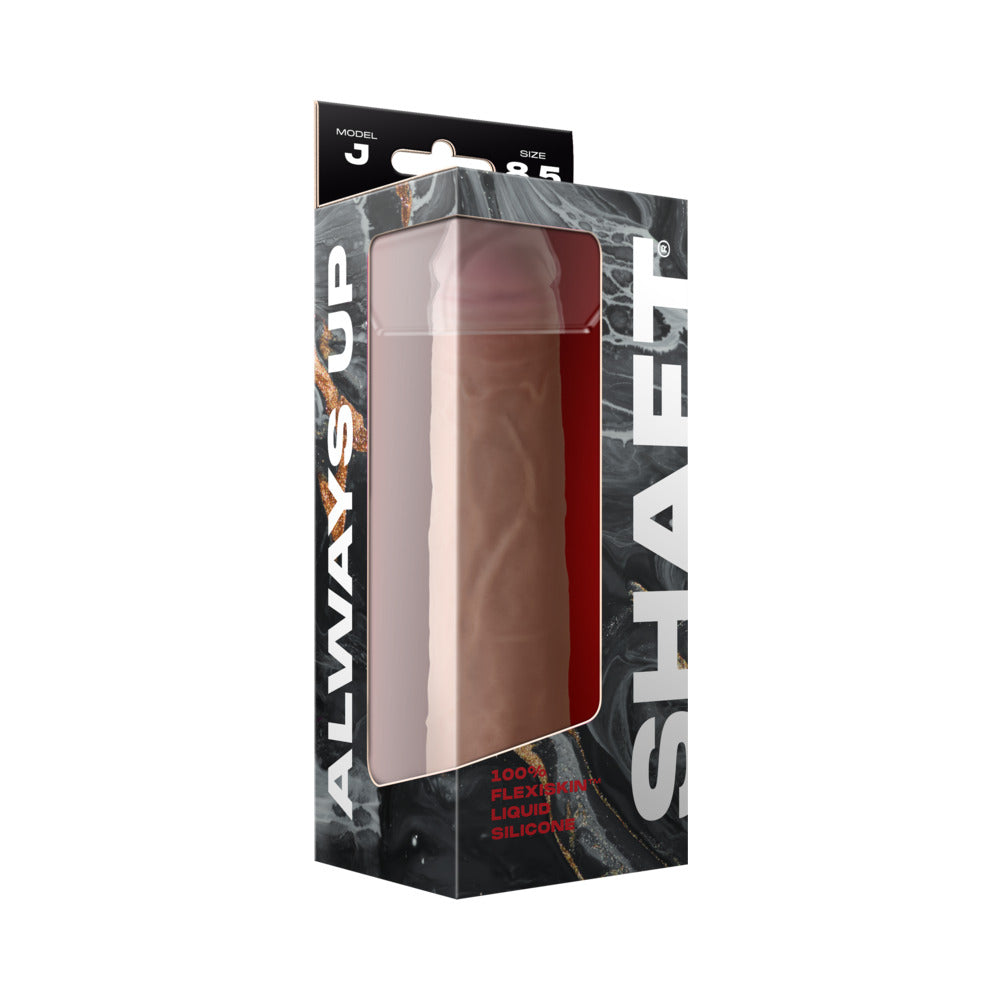 Shaft Model J: 8.5 inch Dual Density Silicone Dildo Pine