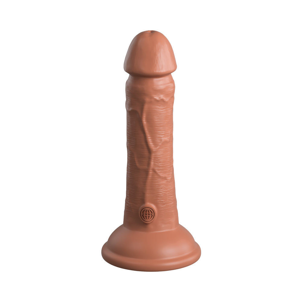 King Cock Elite 7 inches Dual Density Silicone Cock Realistic Dildo With Suction Cup Tan