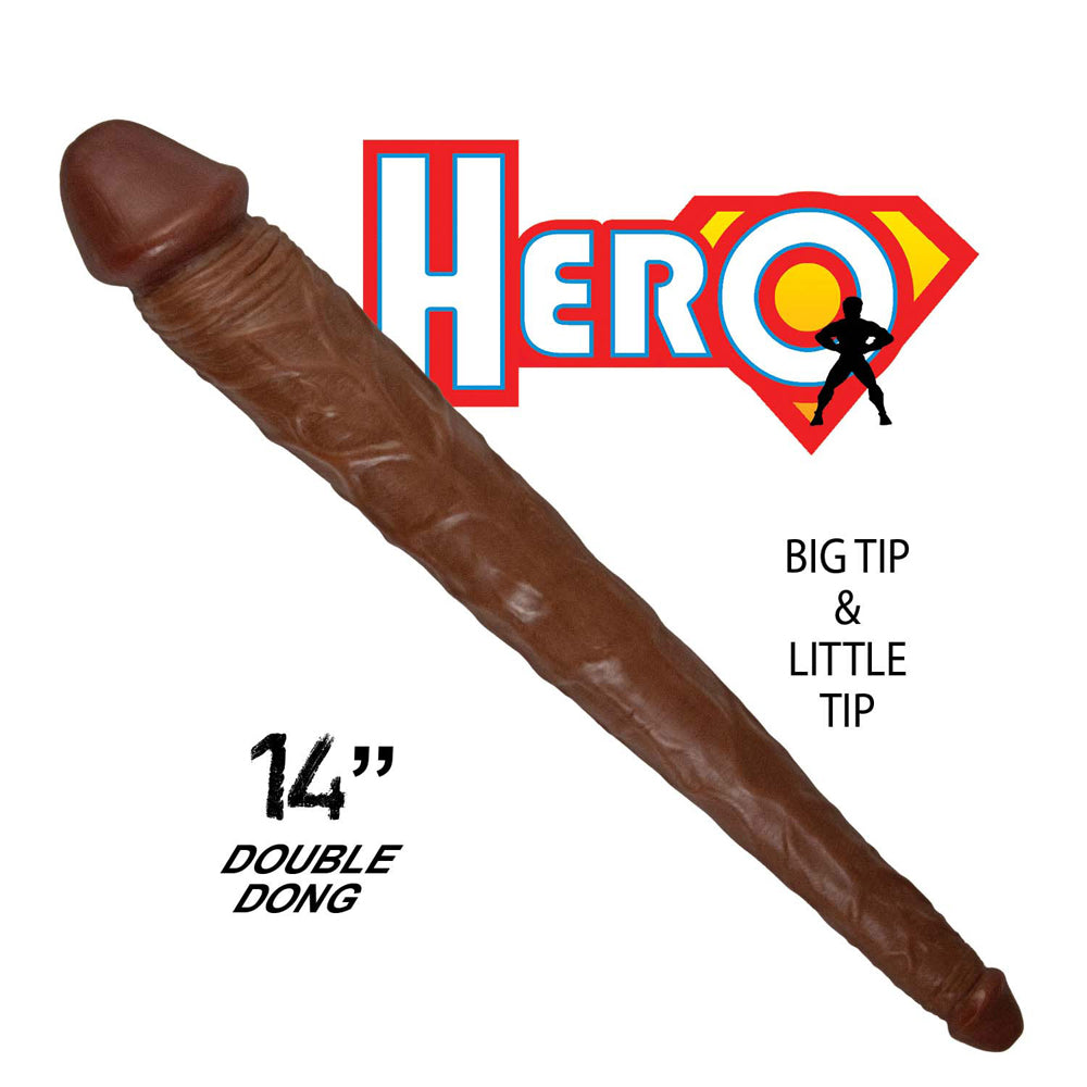 Hero Double Dong 14 inches Brown