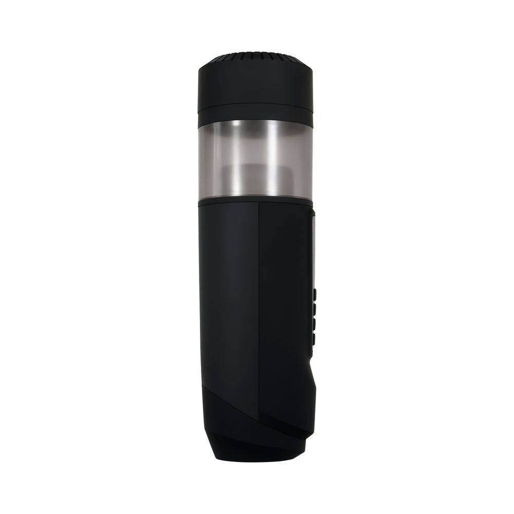 Gender X Message In A Bottle Rechargeable Thrusting Spinning Stroker with Suction Cup Base Black