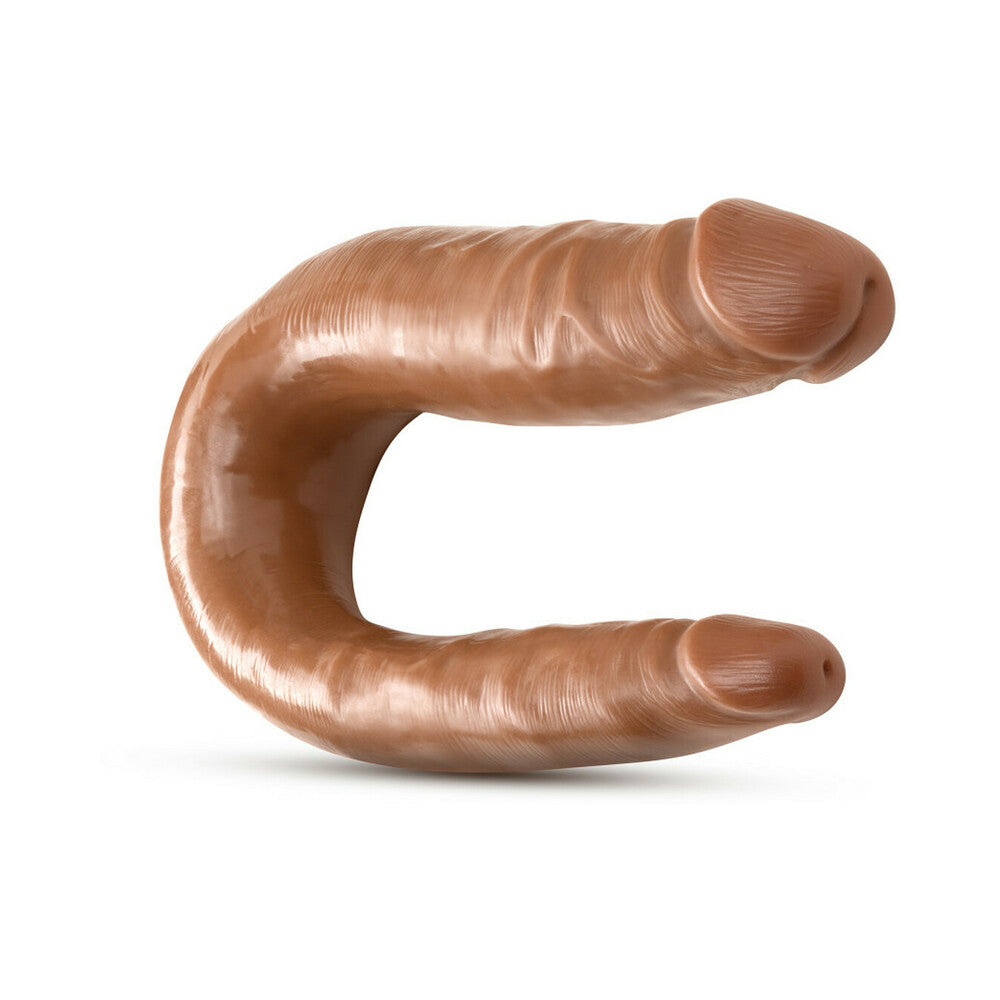 Blush Dr. Skin Mini Double Dong Realistic 12 inches Dual-Ended Dildo Tan