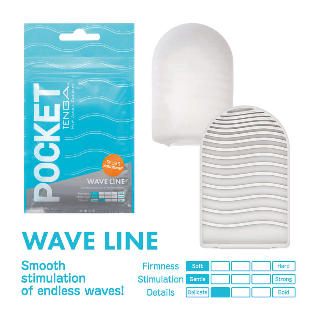 Tenga Pocket Masturbator Sleeve Wavy Line