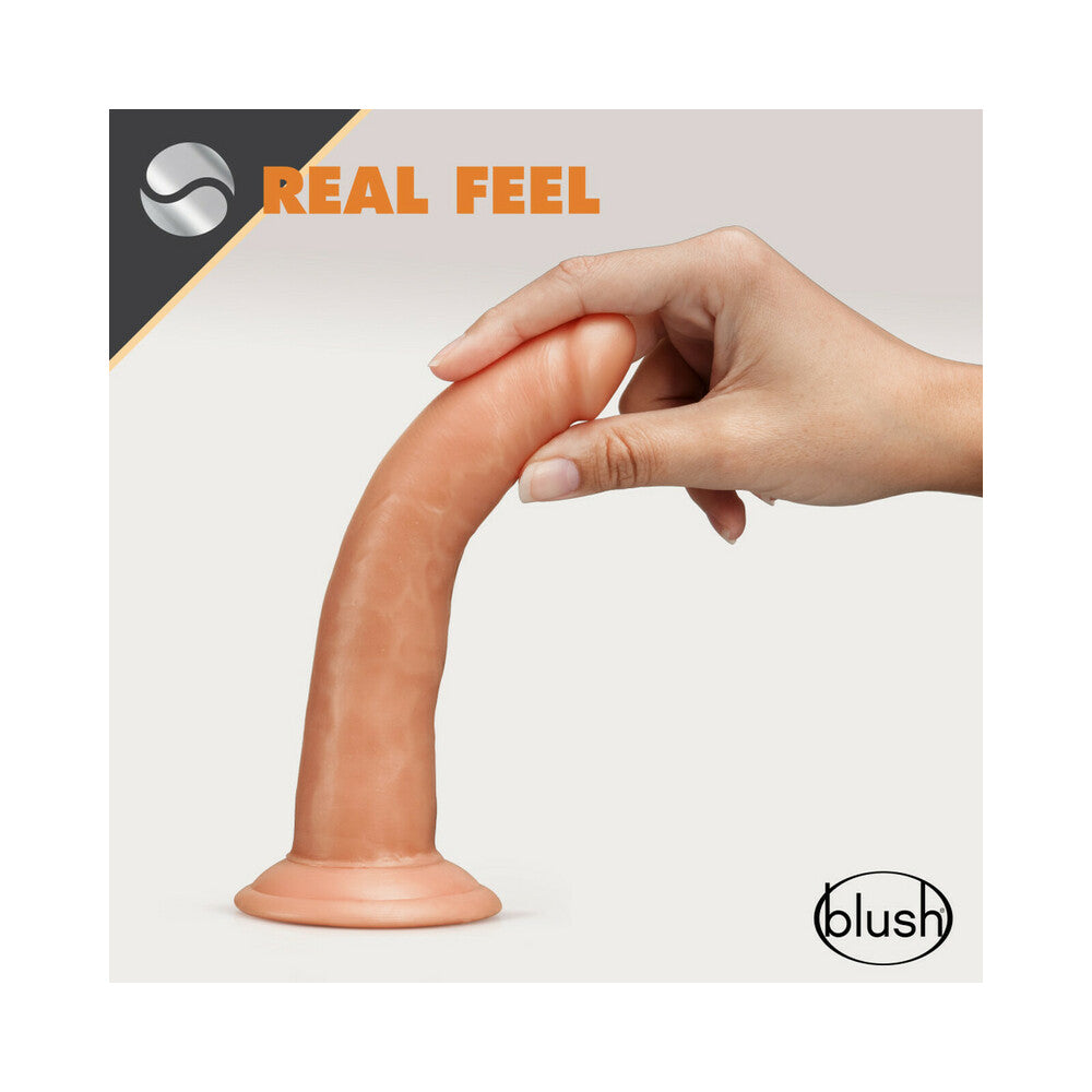 Blush Dr. Skin Glide Realistic 7.5 inches Self-Lubricating Dildo with Suction Cup Tan