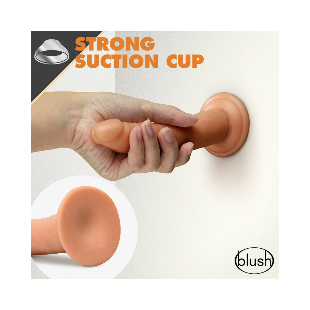 Blush Dr. Skin Glide Realistic 7.5 inches Self-Lubricating Dildo with Suction Cup Tan