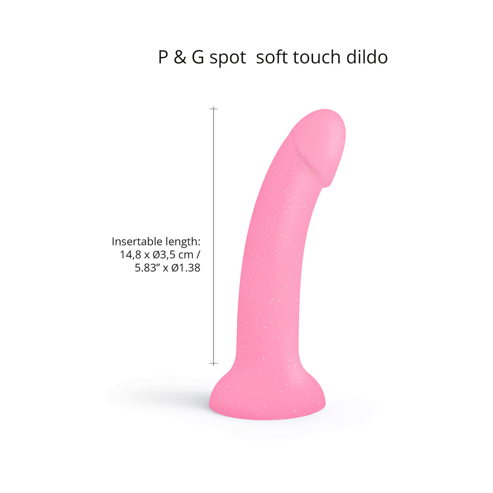Love to Love Dildolls Glitzy 7 inches Silicone Dildo Pink Glitter