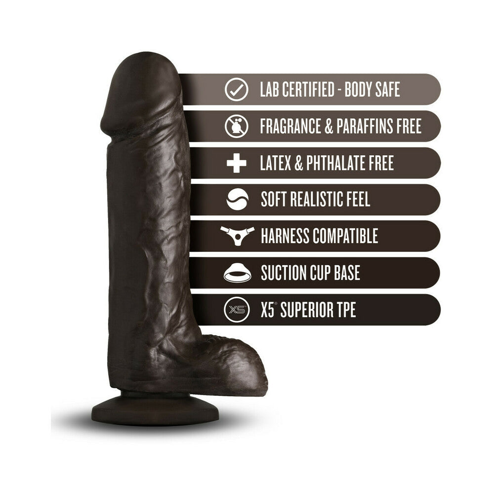 Blush Loverboy The Movie Star Realistic 8 inches Dildo with Balls & Suction Cup Brown