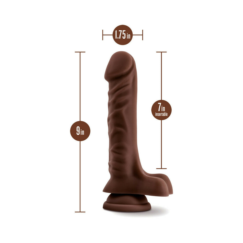 Blush Loverboy The DJ Realistic 9 inches Dildo with Balls & Suction Cup Brown