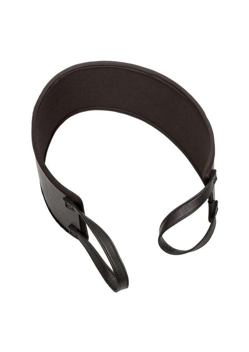 Nocturnal Collection Doggy Style Strap Black top view, showcasing its durable design and ergonomic shape.