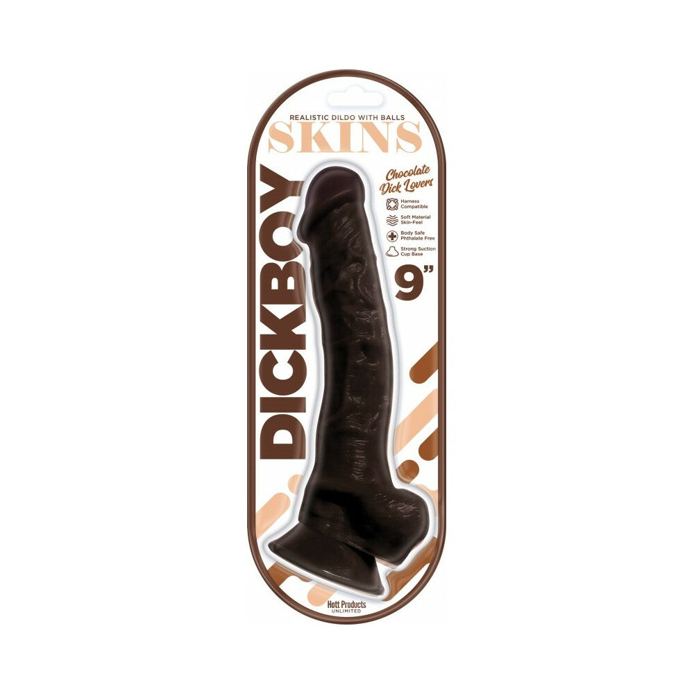 Dickboy Skins Dildo 9 inches Chocolate Lovers