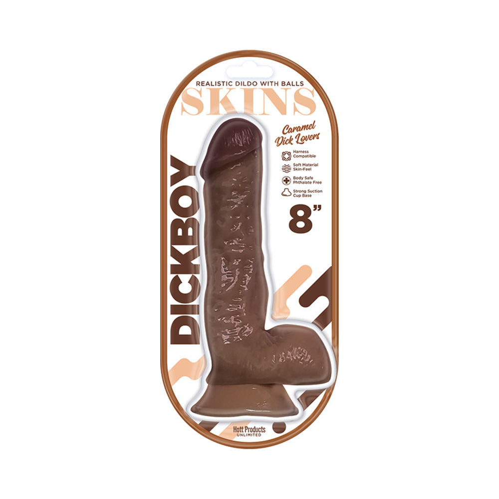 Dickboy Skins Dildo 8 inches Caramel Lovers