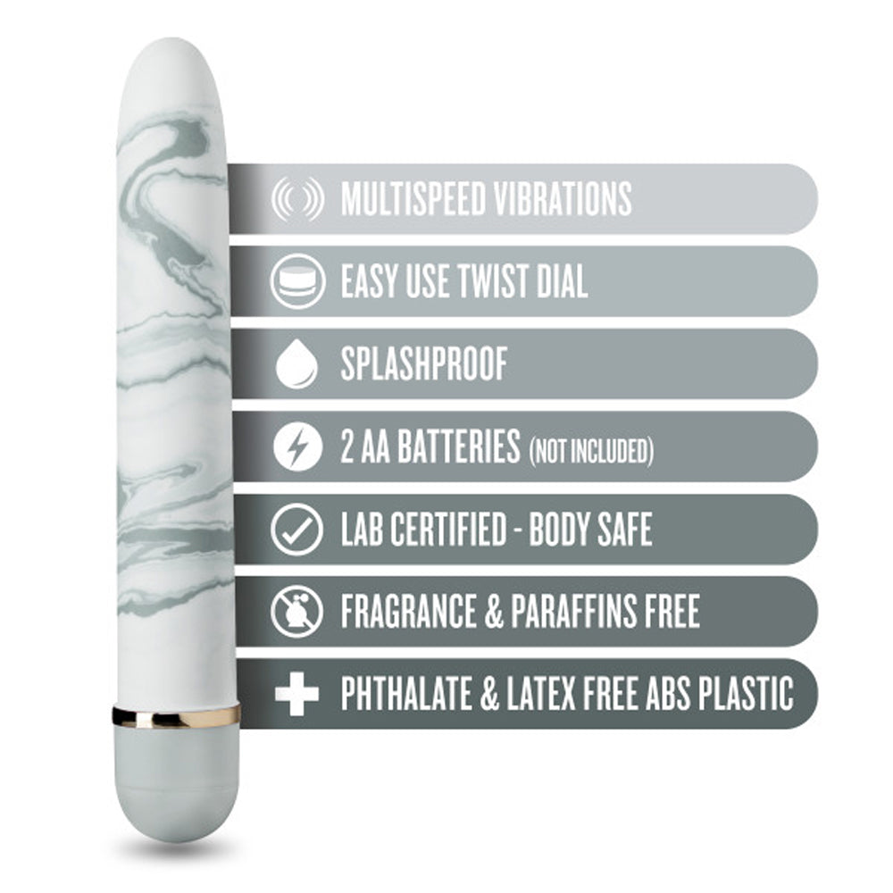 The Collection Swept Away Slimline Vibrator White