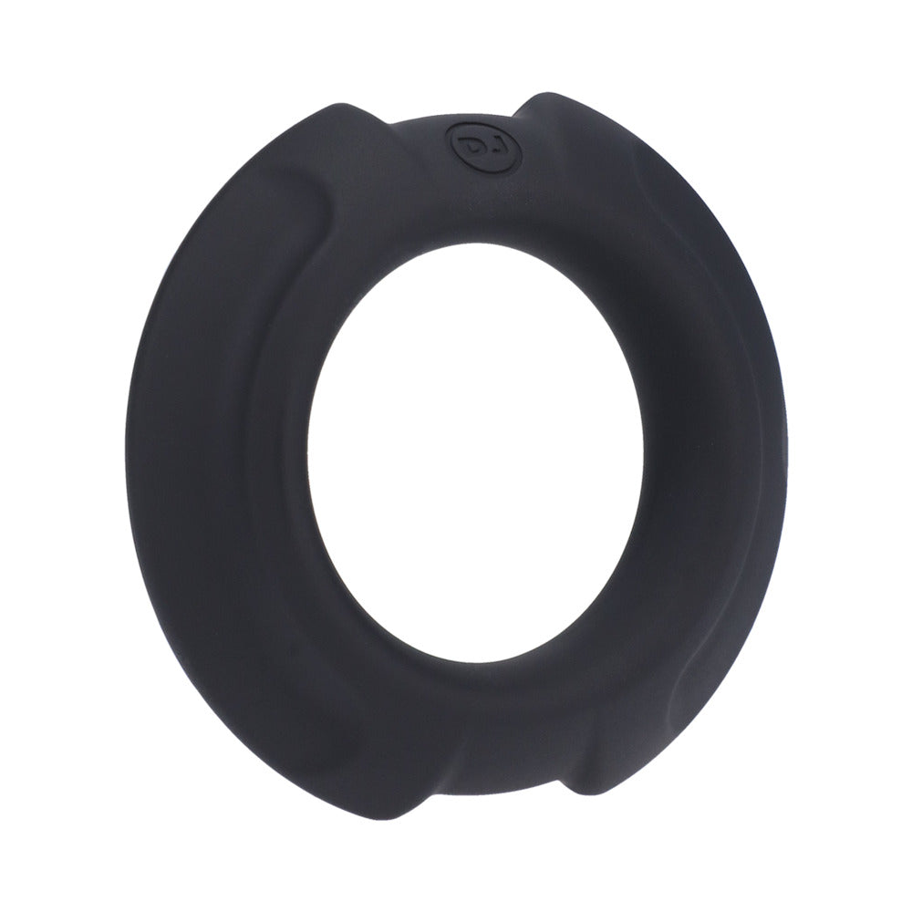 OptiMALE FlexiSteel Silicone, Metal Core Cock Ring 35 mm Black