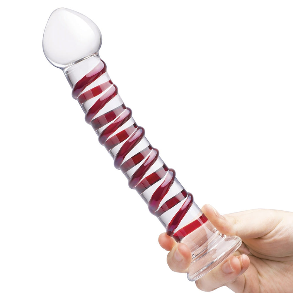 Glas 10 inches Mr. Swirly Glass Dildo