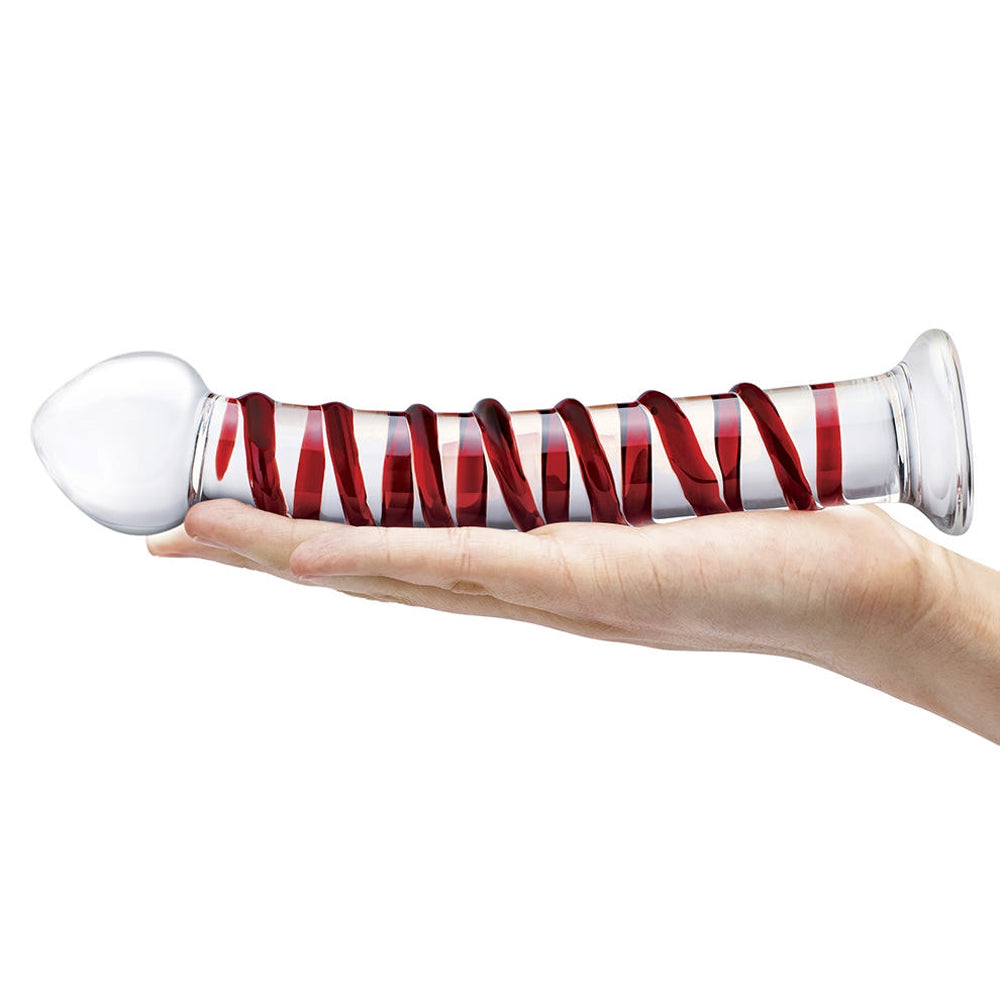 Glas 10 inches Mr. Swirly Glass Dildo