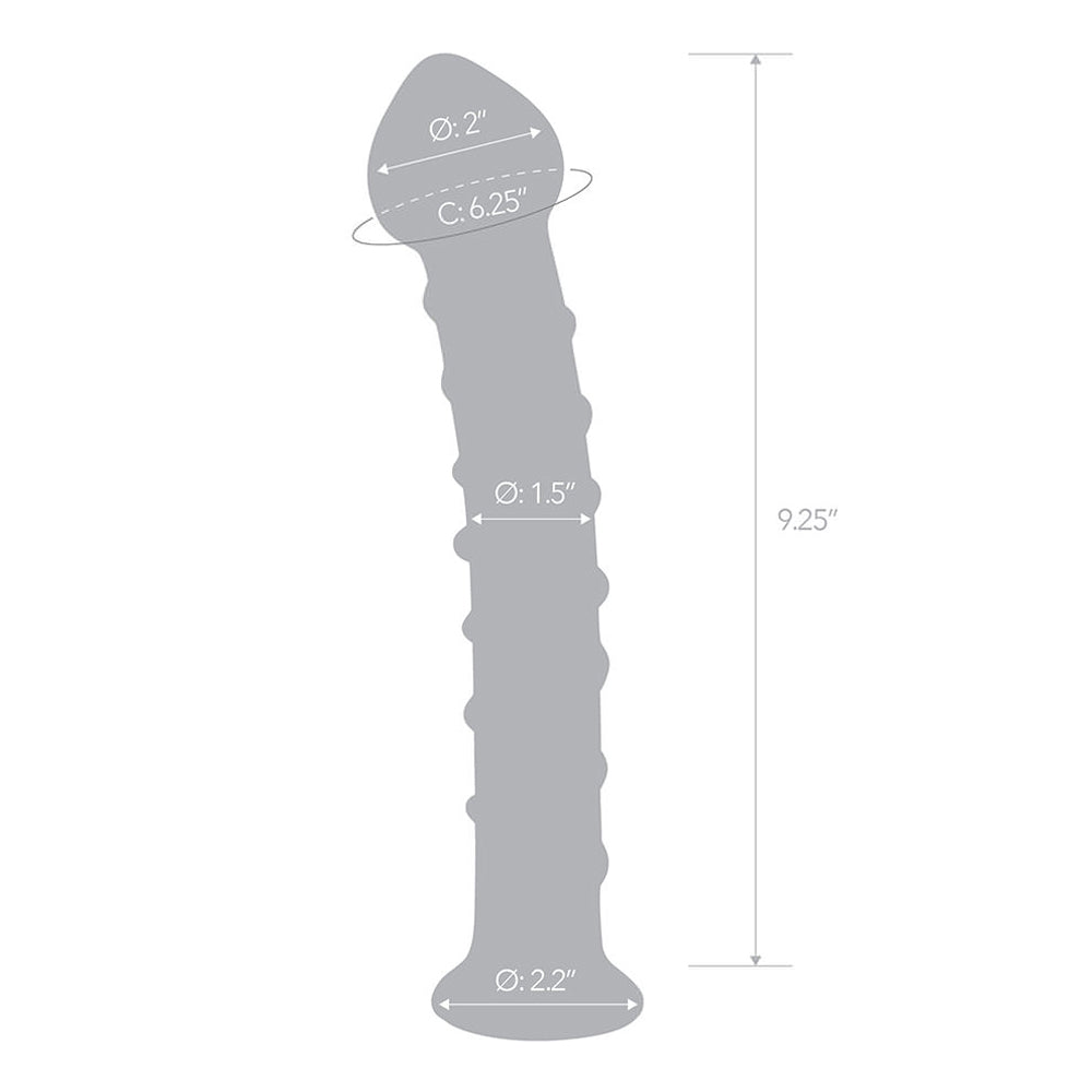 Glas 10 inches Mr. Swirly Glass Dildo